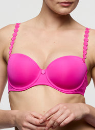 Tom Influencer Pink Padded Balcony Bra