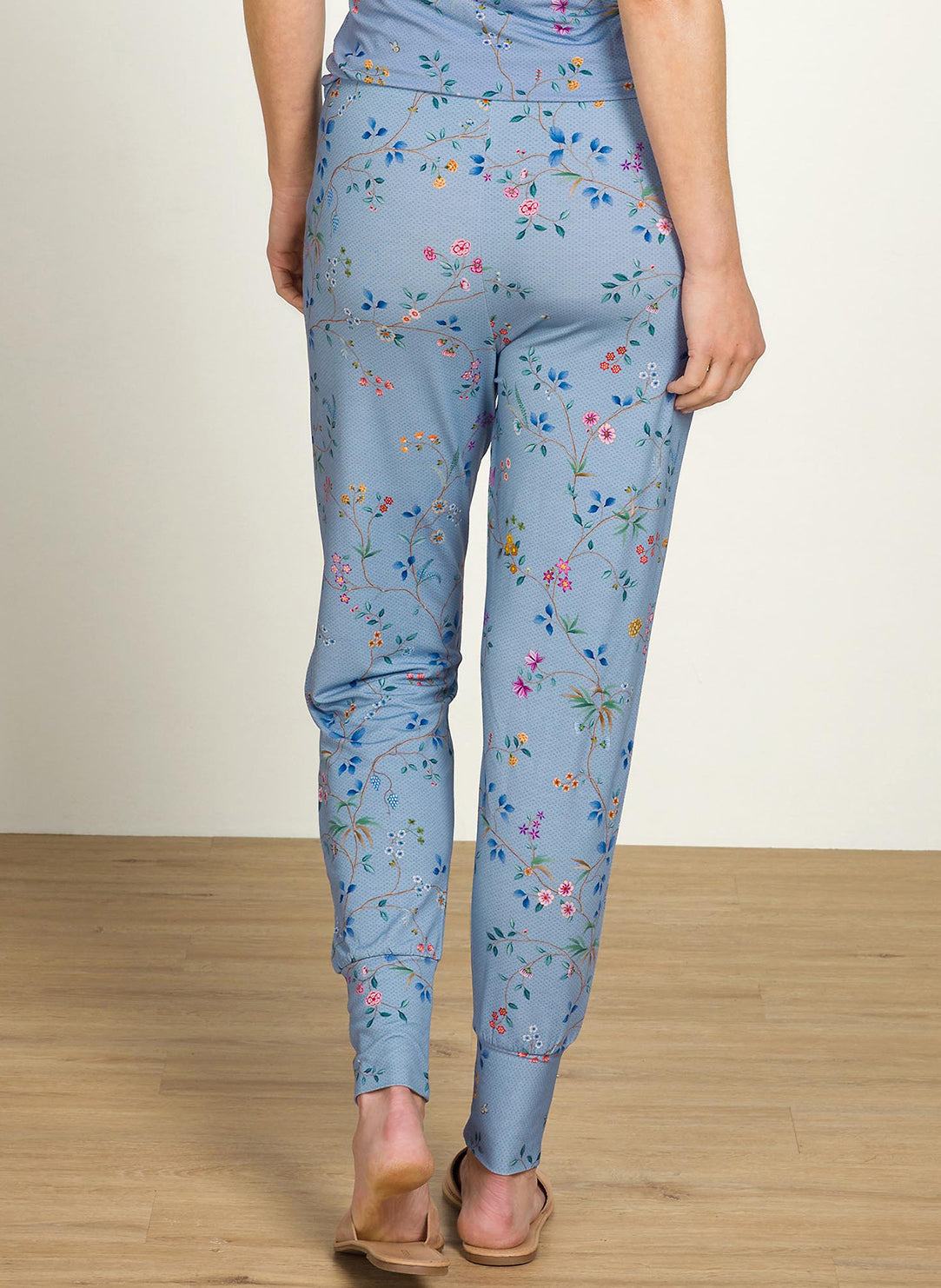 Delhi Dreams Blue Bobien Cuffed Pajama Pant