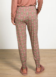 Jabalini Pink Bobien Cuffed Pajama Pant