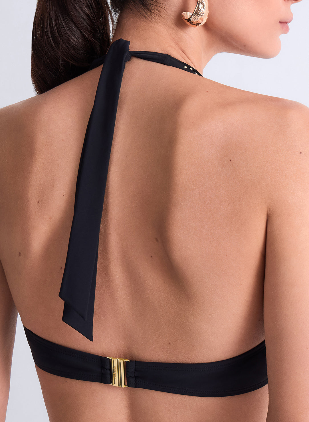Summer Stars Black Swim Single Wired Triangle Top
