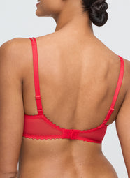 Jane True Red Padded Balcony Bra