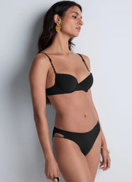 Sparkling Treasure Black Swim Brazilian Brief