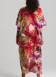 Rainforest Multi Cotton Beaded Caftan