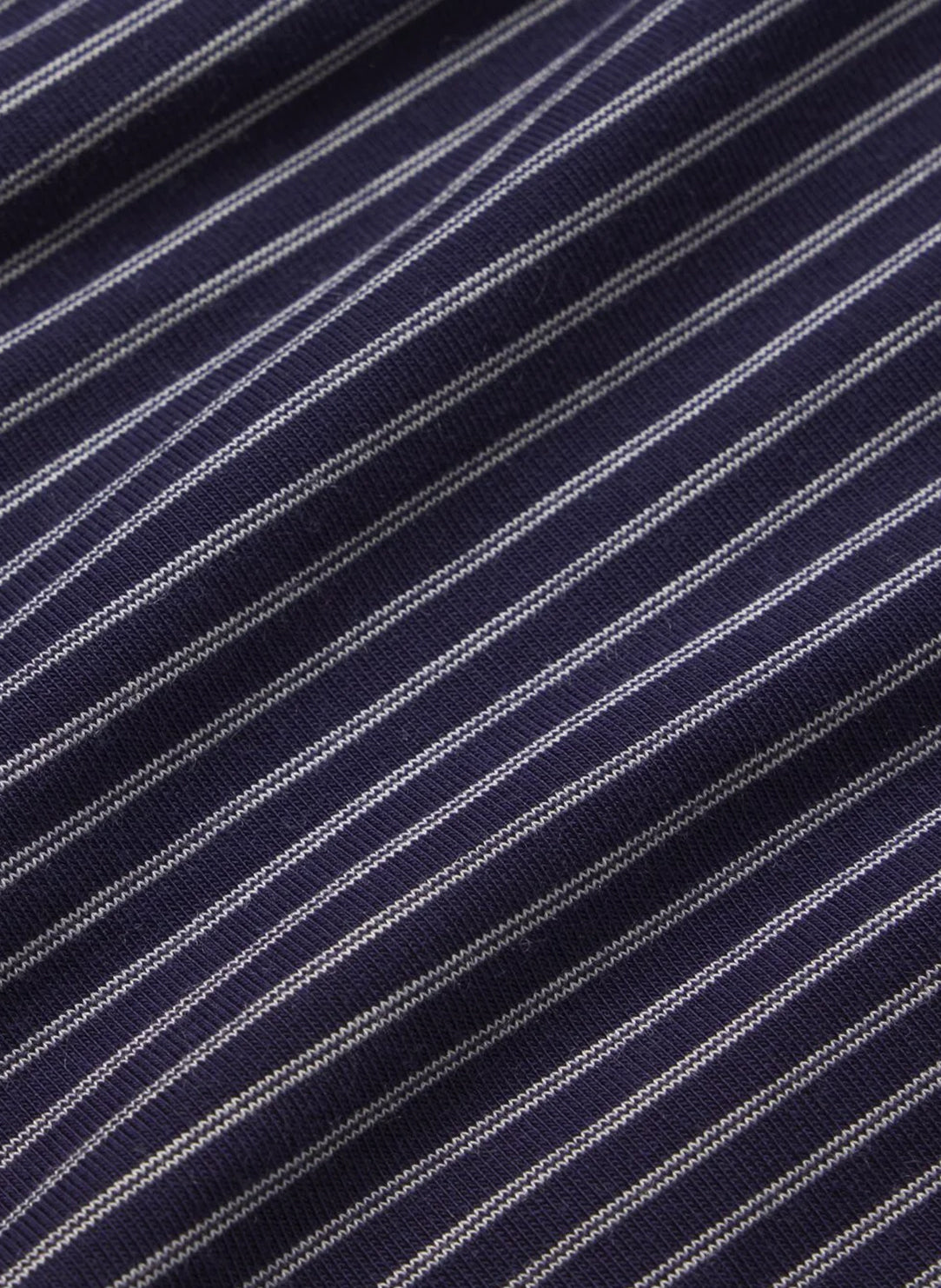 Gisele Printed Duo Stripe Navy Pajama Set