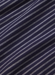 Gisele Printed Duo Stripe Navy Pajama Set