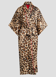 Jaguar Natural Printed Long Robe