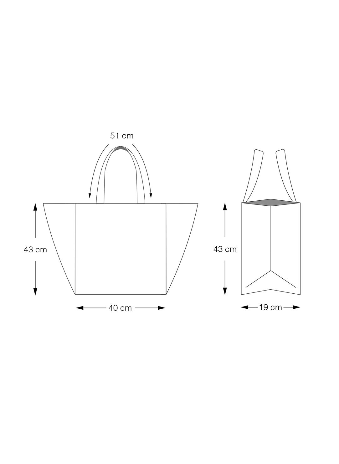 El Ulises Black Stripe Beach Bag