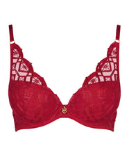 Sense Of Illusion Red Berry Triangle Contour Bra