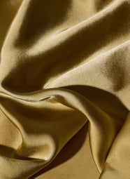 Luxe Satin Gold Wide Leg Pull on Pants