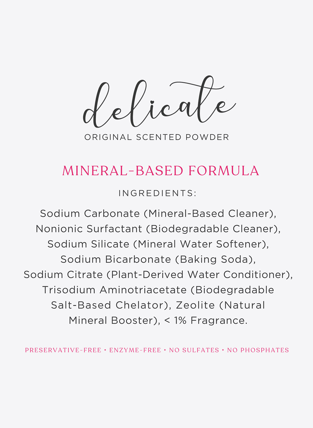 Delicate - Powder Original Scent Detergent