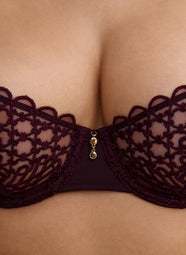 Eloge Du Desir Deep Berry Demi Cup Bra