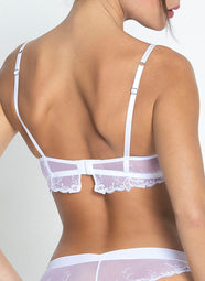 Source Beaute White Demi Cup Bra