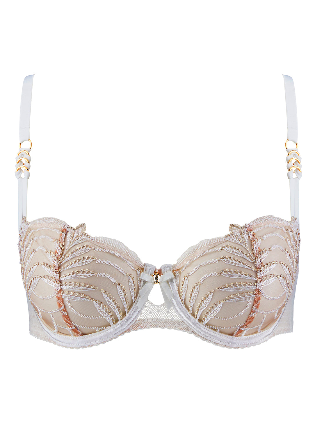 Hypnolove Gold Feather Demi Cup Bra