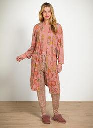 Jabalini Pink Bobien Cuffed Pajama Pant