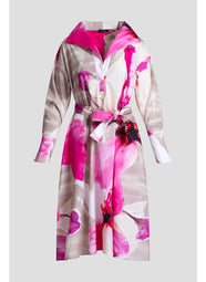 Orchid Cotton Poplin Fresh Pink Shirt Dress