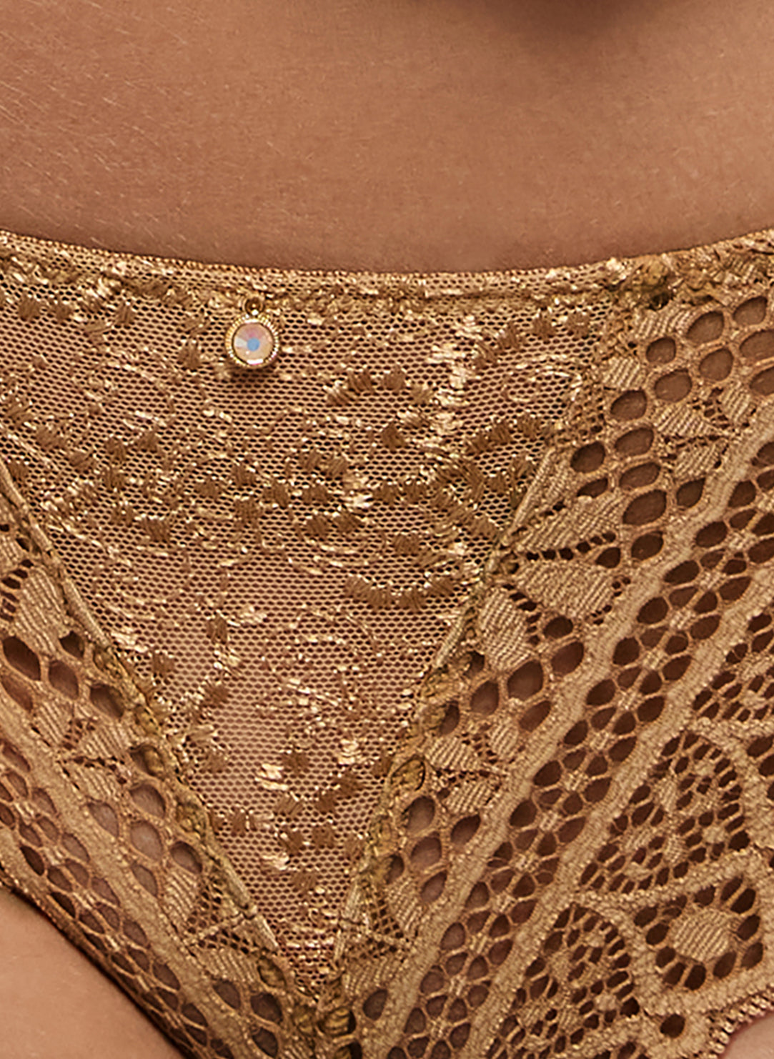 Cassiopee Gold Thong