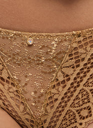 Cassiopee Gold Thong