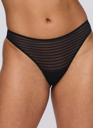 Basyl Black Thong