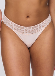 Jadei Glossy Pink Thong