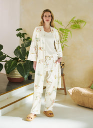 Blossom Chique White Belin Pajama Pant