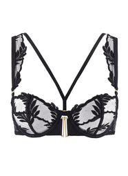 Queen Of Shadow Black Demi Bra