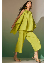 Techno Poplin Pear Cropped Pants