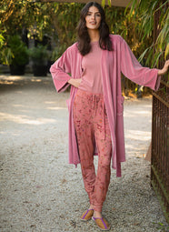 Delhi Dreams Pink Bobien Cuffed Pajama Pant