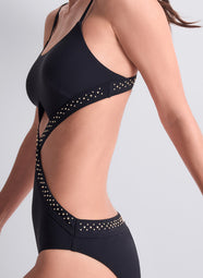 Summer Stars Black Swim Trikini