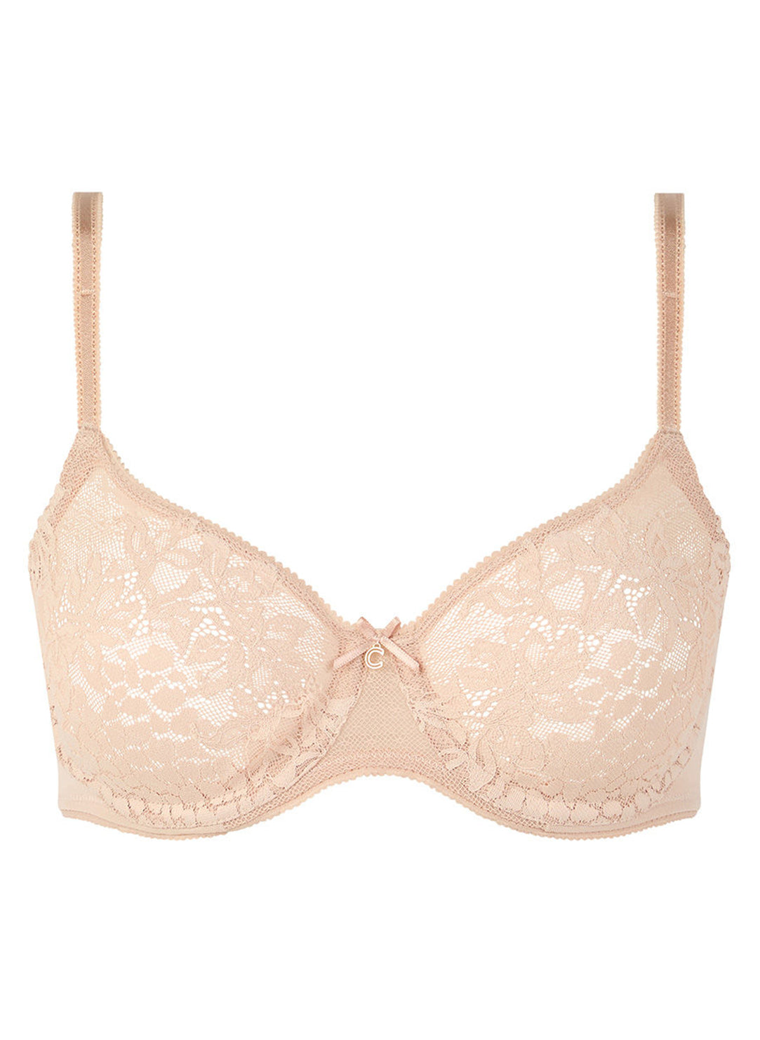 Maris Nude Blush Lace Full Coverage Unlined Bra
