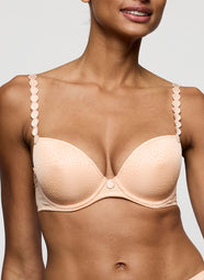 Tom Peach Whisper Padded Plunge Bra