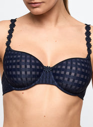 Avero Velvet Blue Non Padded Full Cup Seamless