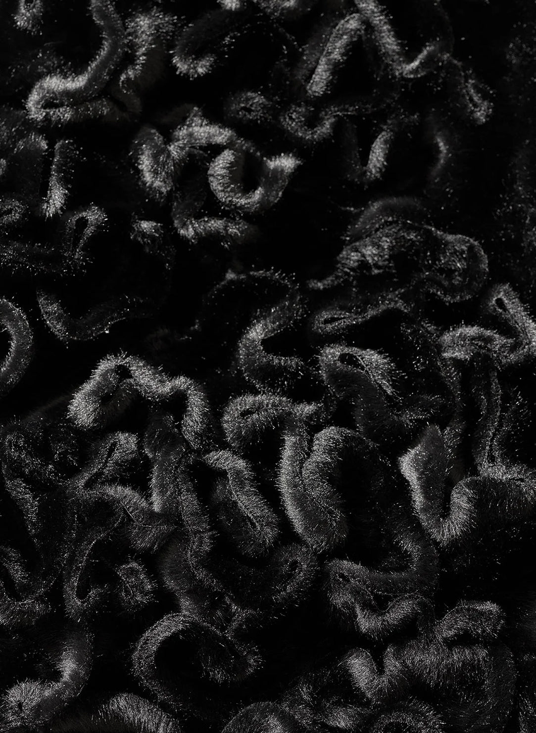 Vegan Luxe Lambskin Black Faux Fur Wrapped Vest