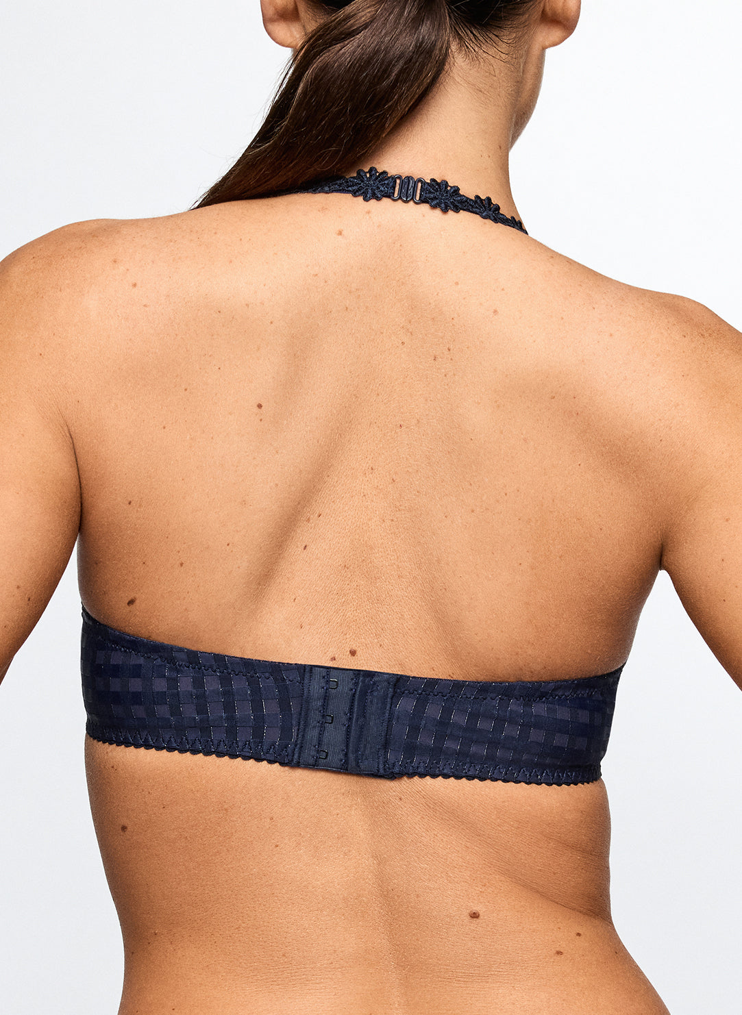 Avero Velvet Blue Padded Bra Heartshape