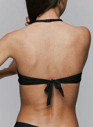 Lita Black Balcony Bikini Top
