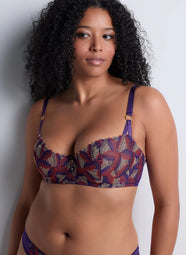 Life Celebration Vivid Purple Demi Cup Bra