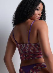 Life Celebration Vivid Purple Crop Top