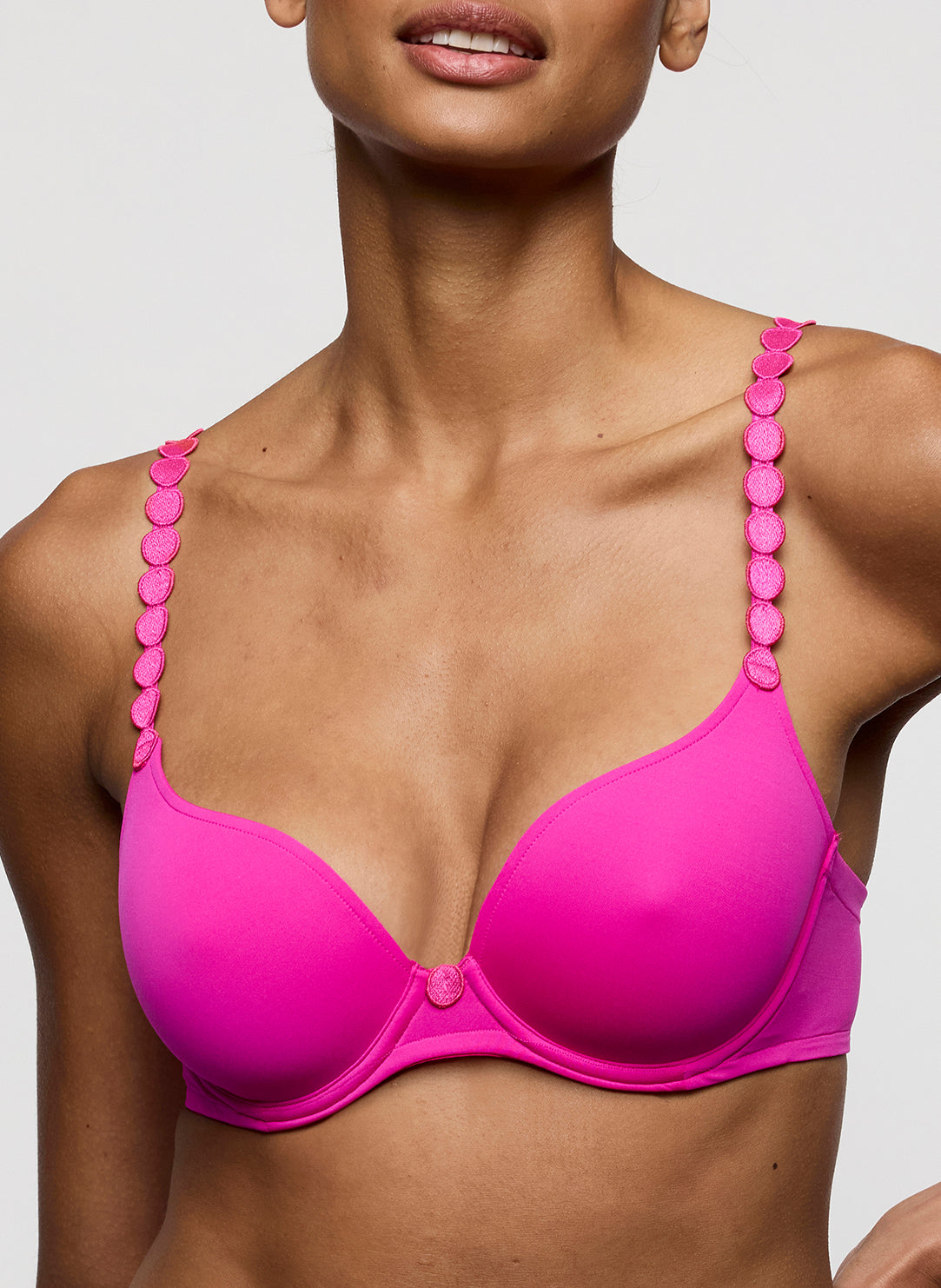 Tom Influencer Pink Padded Bra Heartshape