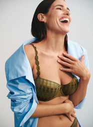 Avero Olive Padded Balcony Bra