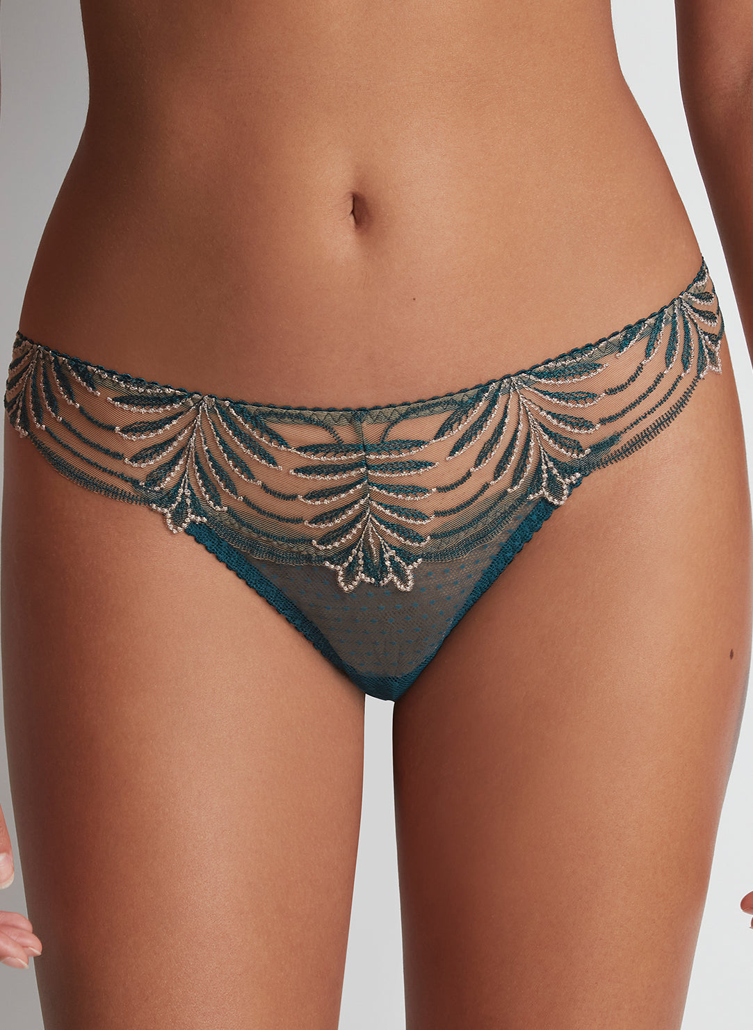 Aubade Hypnolove Thong in Evergreen