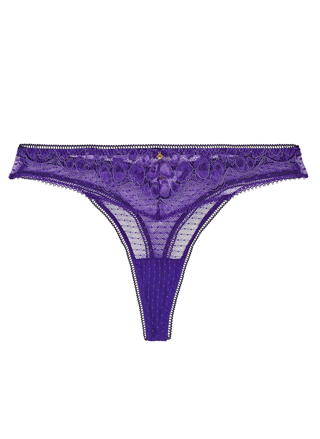 Aubade Illusion Fauve Thong in Violet