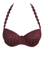 Daisy Wine Padded Balcony Bra
