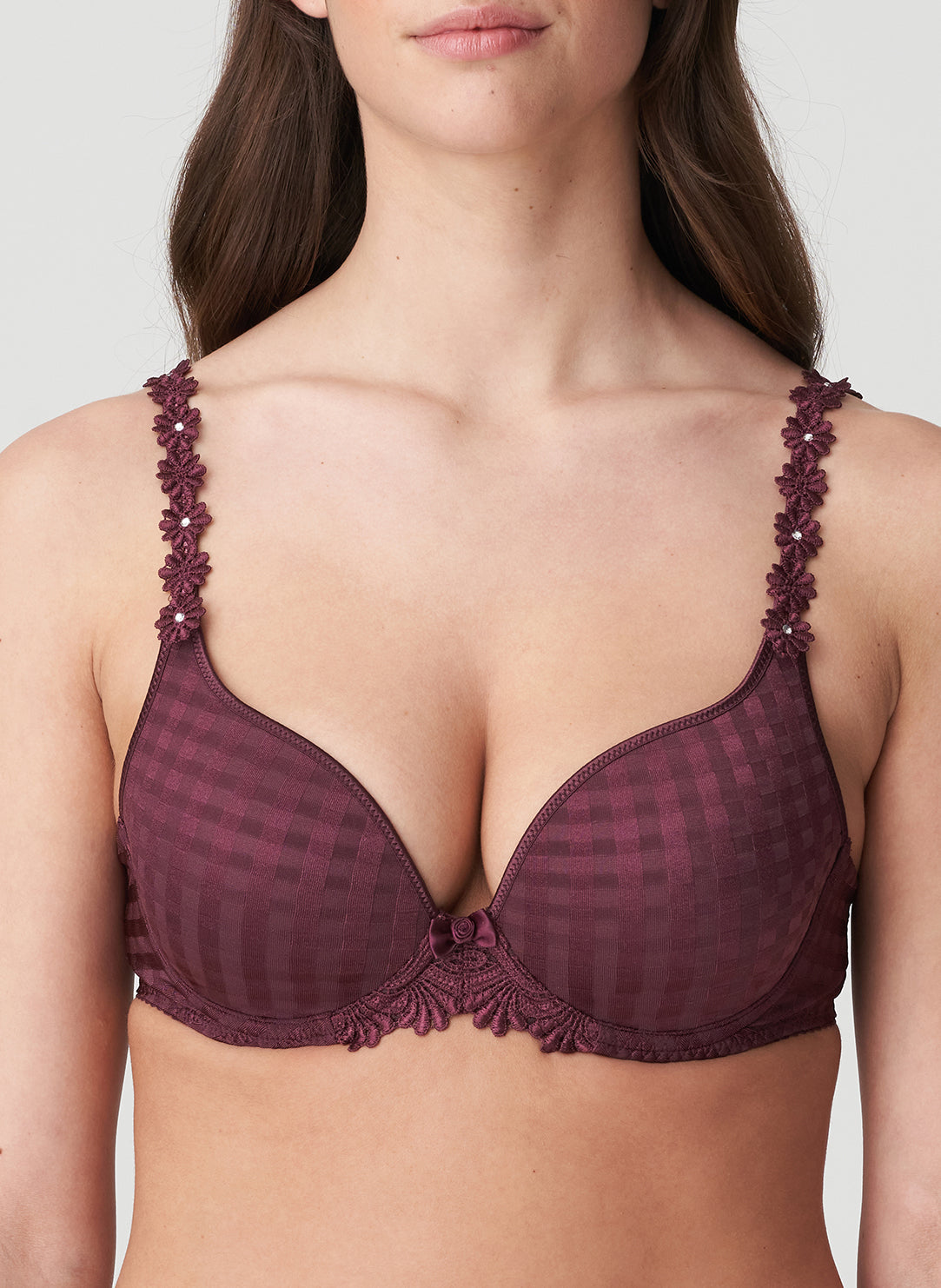 Avero Wine Padded Bra Heartshape