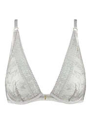 Magnetic Spell Platinum Triangle Plunge Bra