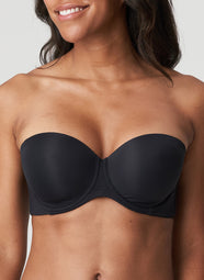Figuras Charcoal Padded Bra Strapless