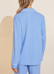 Gisele Nordic Stripes Vista Blue Long Sleeve Pant PJ Set