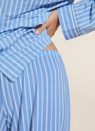Gisele Nordic Stripes Vista Blue Long Sleeve Pant PJ Set