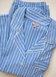 Gisele Nordic Stripes Vista Blue Long Sleeve Pant PJ Set