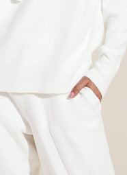 Eberjey Recycled Boucle Pant in Ivory