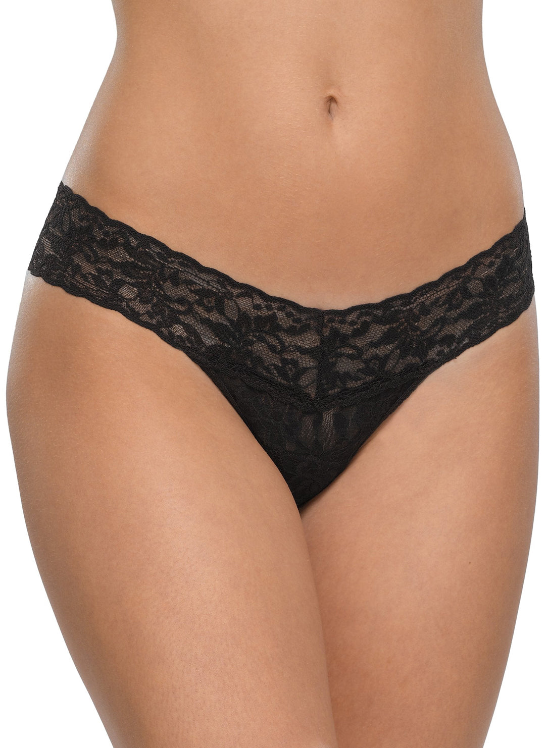 Hanky Panky Low Rise Thong in Black