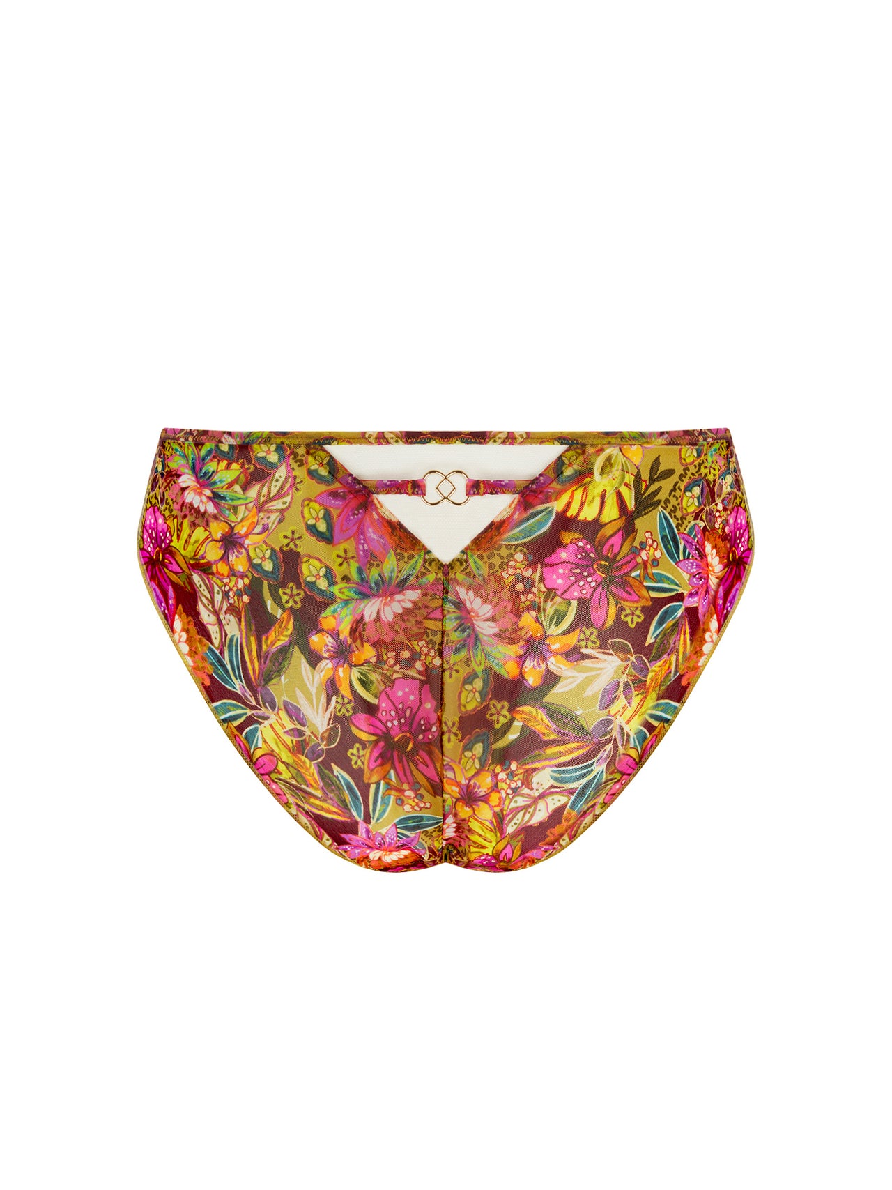 Danse Des Fleurs Fushia Vert Italian Bikini